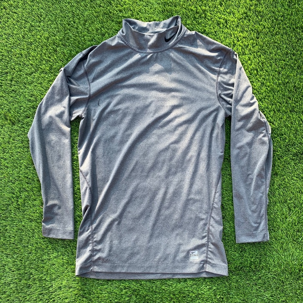 Nike Dark Grey Compression Long Sleeve Shirt